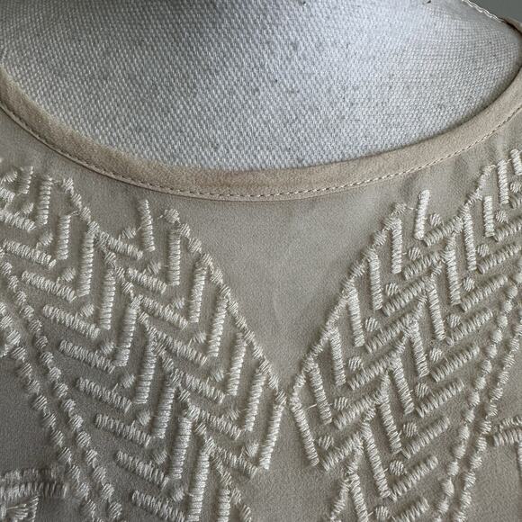 Sundance Womens Semi Sheer Blouse Size Small Coquette Peasant Ethereal Silk - Picture 5 of 6